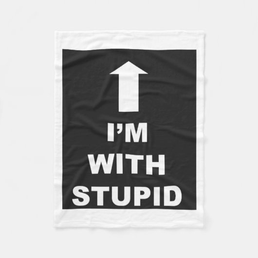 Im With Stud Logo 2 Less Dark Level 2  フリースブランケット (正面)