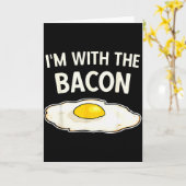 I'm With The Bacon Eggs Easy Halloween Matching Co カード (黄色い花)