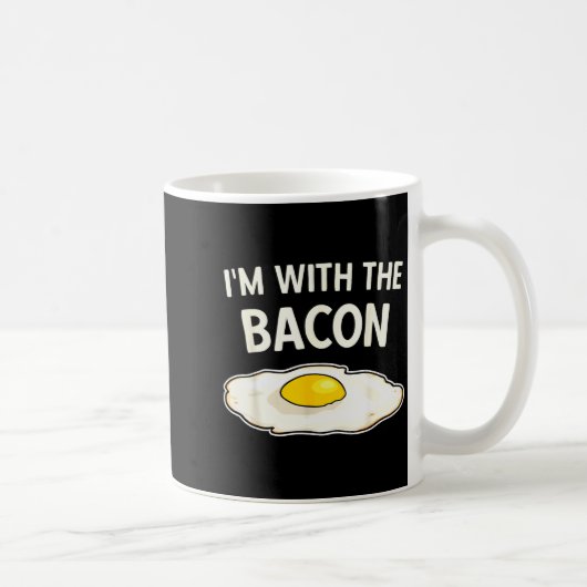 I'm With The Bacon Eggs Easy Halloween Matching Co コーヒーマグカップ (右)