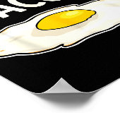 I'm With The Bacon Eggs Easy Halloween Matching Co ポスター (角)