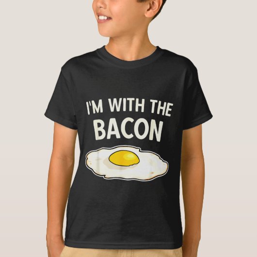 I'm With The Bacon Eggs Easy Halloween Matching Co Tシャツ (正面)