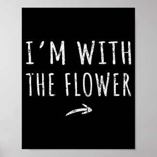 Im With The Flower Matching Lazy Halloween Costume ポスター