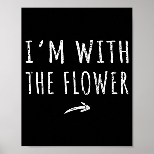 Im With The Flower Matching Lazy Halloween Costume ポスター (正面)
