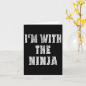 I'm With The Ninja Easy Halloween Costume  カード (黄色い花)