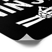 I'm With The Ninja Funny Skeleton Halloween Matchi ポスター (角)