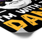 I'm With The Panda Funny Couple Matching Panda Bea ポスター (角)