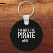 I'm With The Rate Easy Costume Halloween Couples M キーホルダー (正面)