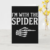 I'm With The Sder Funny Group Halloween Costumes  カード (黄色い花)