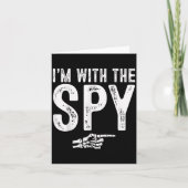 I'm With The Spy Easy Costume Halloween Couples Ma カード (正面)