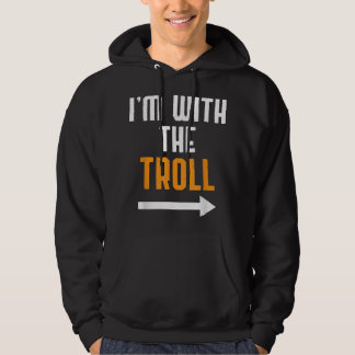 I'm With The Troll Costume Funny Halloween Couple パーカ