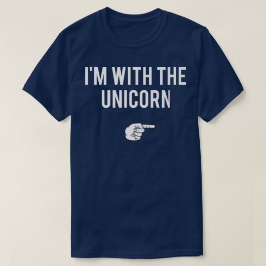 I'm With The Unicorn Halloween Costume Party Match Tシャツ (デザイン正面)