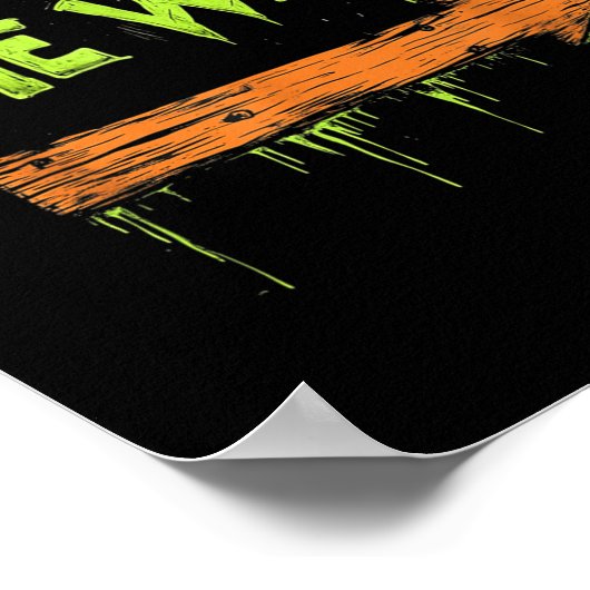 I'm With The Witch Funny Halloween His And Her  ポスター (角)