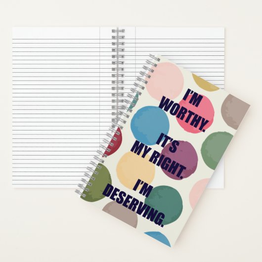 I'm Worthy Spiral Notebook ノートブック (内側)