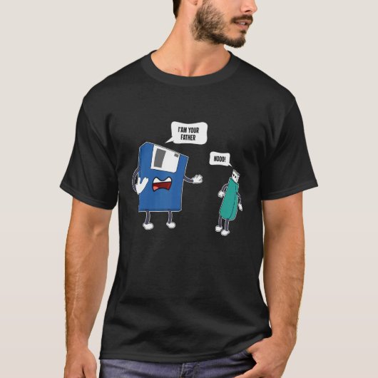 I'm Your Father No Shirt USB Floppy Disk Engineeri Tシャツ (正面)