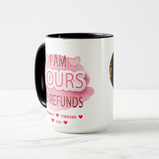 I'm Your No Refurbersバレンタインデーのハート写真 マグカップ (正面左)