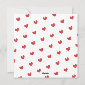 I'm Your No Responsesハート写真Valentines Day シーズンカード (裏面)