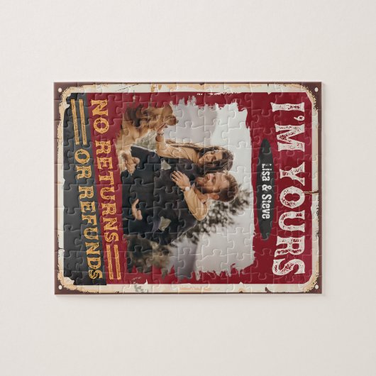 Im Your No Returnまたは返金カップルのバレンタインデー ジグソーパズル (横)
