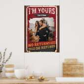 Im Your No Returnまたは返金カップルのバレンタインデー ポスター (キッチン)