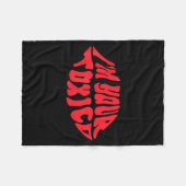 Im Your Tóxico Funny Toxic Bae Couple Relationship フリースブランケット (正面(横))