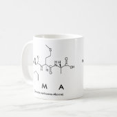 Imaペプチド名mug コーヒーマグカップ (正面左)