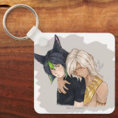 Imã Fanart Cyno e Tighnari do jogo Genshin Impact キーホルダー (正面)