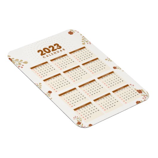 Ímã Flexível MINI CALENDAR 2023 マグネット (右側)