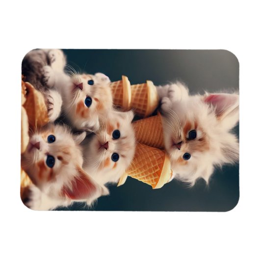 ímã gatinhos e sorvetes マグネット (横)