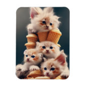 ímã gatinhos e sorvetes マグネット (縦)