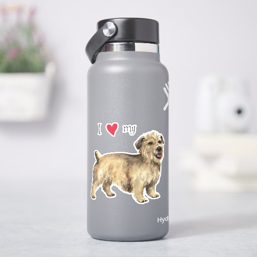 Imaal Terrier Vinylステッカーのグレンが大好き シール (HydroFlask)