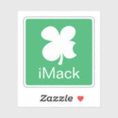 iMackラッキークローバおもしろいーのノートパソコンステッカー シール (シート)