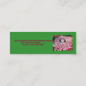 image0-20のバックアイズサンタのプロフェッショナル実質L… スキニー名刺 (裏面)