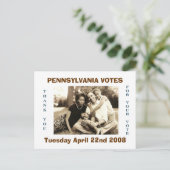 image0-6、ペンシルバニアは、火曜日4月22n…投票します ポストカード (スタンド正面)