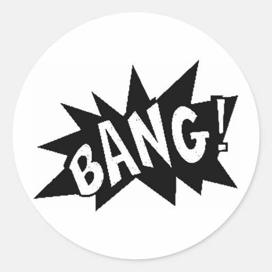 image3 BANGの爆発は大きな動作を漫画 ラウンドシール (正面)