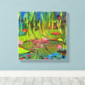 Image : A beautiful lagoon. キャンバスプリント (インサイチュ (ウッドフロア))