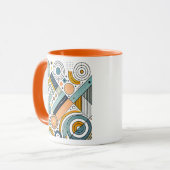 Image abstraite avec formes géométriques. マグカップ (正面左)