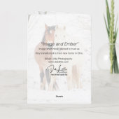 "Image and Ember" – グリーティングカード (裏面)