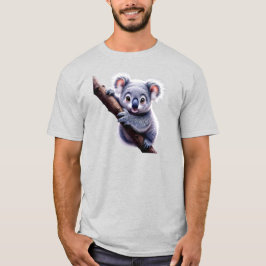Image d’un koala mignon sur une branche. tシャツ
