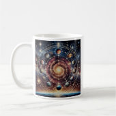 Image du système solaire imaginaire. コーヒーマグカップ (左)