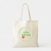 Image for vegans. トートバッグ (裏面)