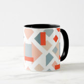 "Image géométrique moderne avec formes et couleurs マグカップ (正面右)