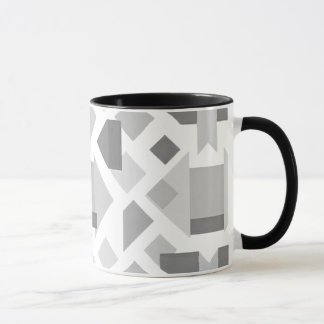 Image géométrique moderne avec formes noires. マグカップ
