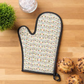 Image of an oven mitt with a colorful 鍋つかみ (トップダウン)