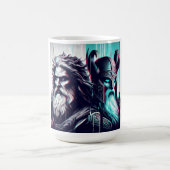  image of the gods zeus and odin togethe コーヒーマグカップ (中央)