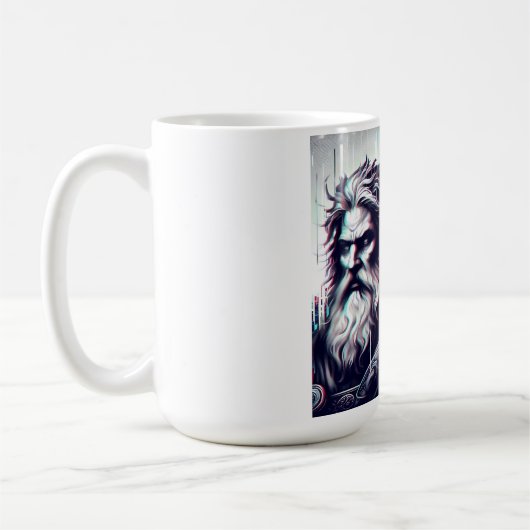  image of the gods zeus and odin togethe コーヒーマグカップ (左)