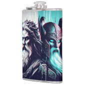  image of the gods zeus and odin togethe フラスク (左)