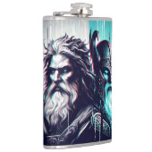  image of the gods zeus and odin togethe フラスク (右)