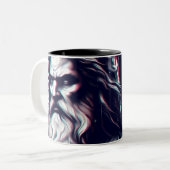 image of the gods zeus and odin together ツートーンマグカップ (正面左)