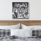 Image: People and Doodles. キャンバスプリント (インサイチュ (寝室))