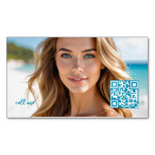 Image, Qr Code, some text マグネット名刺 (正面)