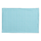 Image showing a blue and white gingham pattern 枕カバー (裏面)